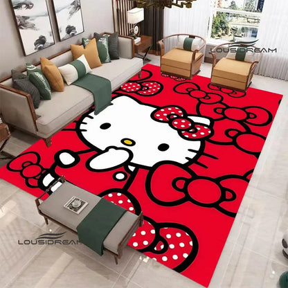 3D Cute Hello Cat K-Kittys printed carpet kitchen mats Non-slip carpet outdoor carpets area rug Home bedroom decor birthday gift