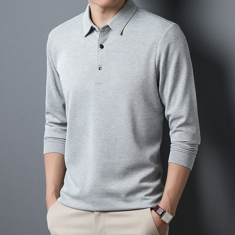 Men's Business Casual Long Sleeve T-shirt