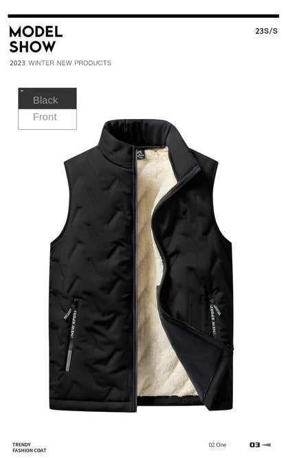 Autumn and winter fashion men's cotton vest jacket