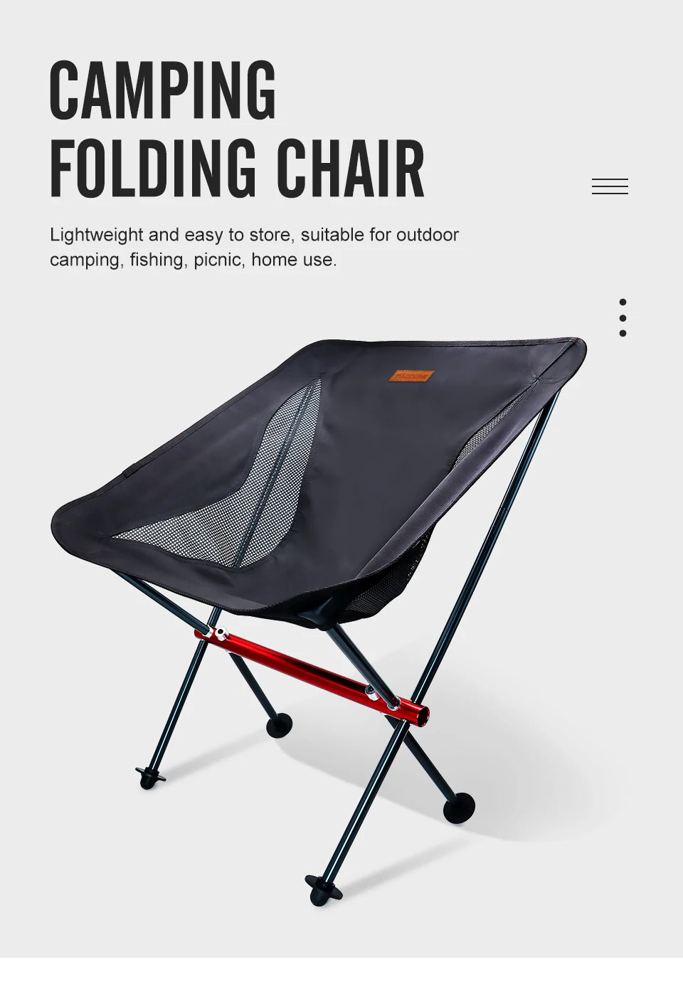 Camping Fishing Folding Chair Tourist Beach Foldable