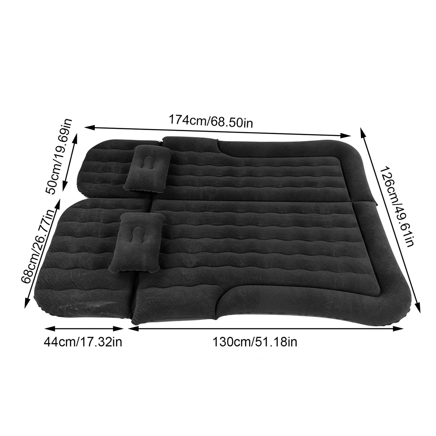 Car Inflatable Bed Car Air Mattress Travel Bed Car Camping Bed