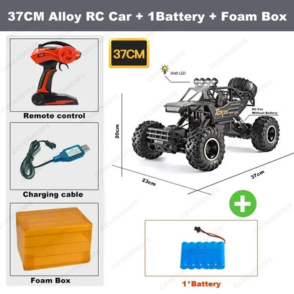 New 4WD RC Cars Off Road Remote Control Cars Radio Buggy Truck Racing Drift with Led Lights RTR Vehicle for Children’s Toy Gifts