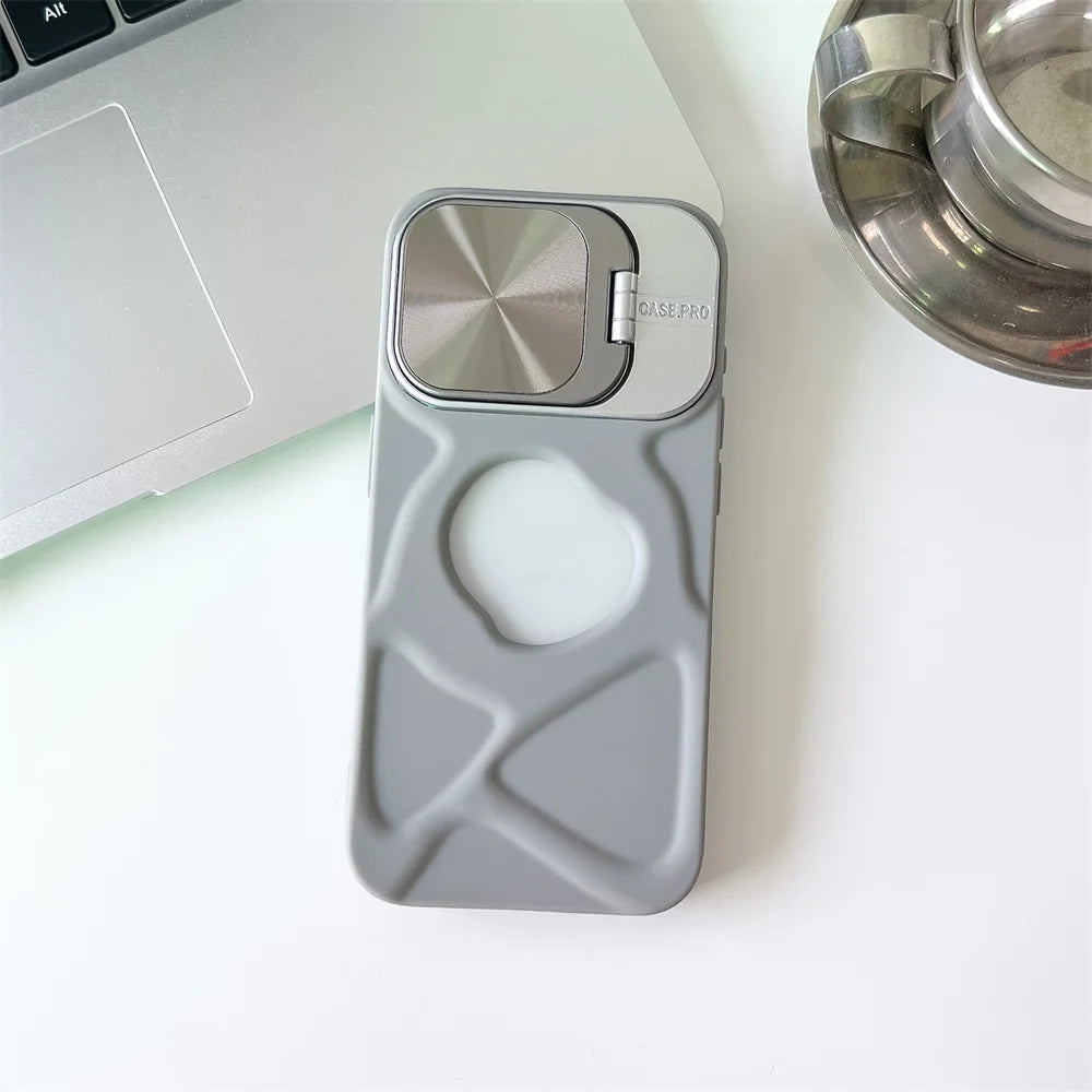 Fashion Logo Hole Magnetic Case for iPhone