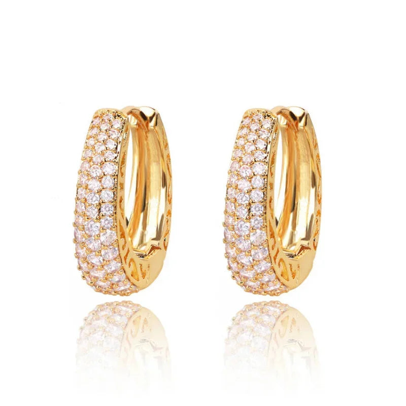 Gold Color Hoop Earrings for Women