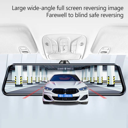 10 Inch Mirror Camera for Car Touch Screen Video Recorder Rearview Mirror Dash Cam Front and Rear Camera Mirror DVR Black Box