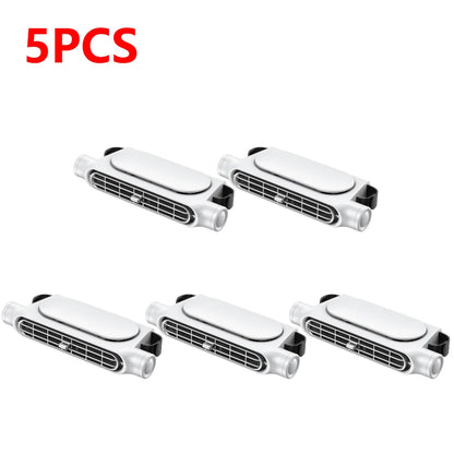 1-5PCS Car Headrest Cooling Air Fan 3 Speeds Adjustable Car Interior Rear Headrest Fan Cooler Air Cooling Fan Car Accessories