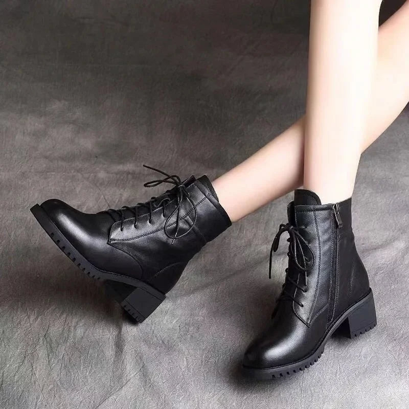 Quality Ladies Shoes Side Zipper Women's Boots