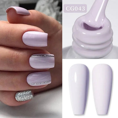 BORN PRETTY Jelly Nude Gel Nail Polish 10ml Light Pink Peach Translucent Color UV Light Cure Gel Varnish Nail Art DIY at Home