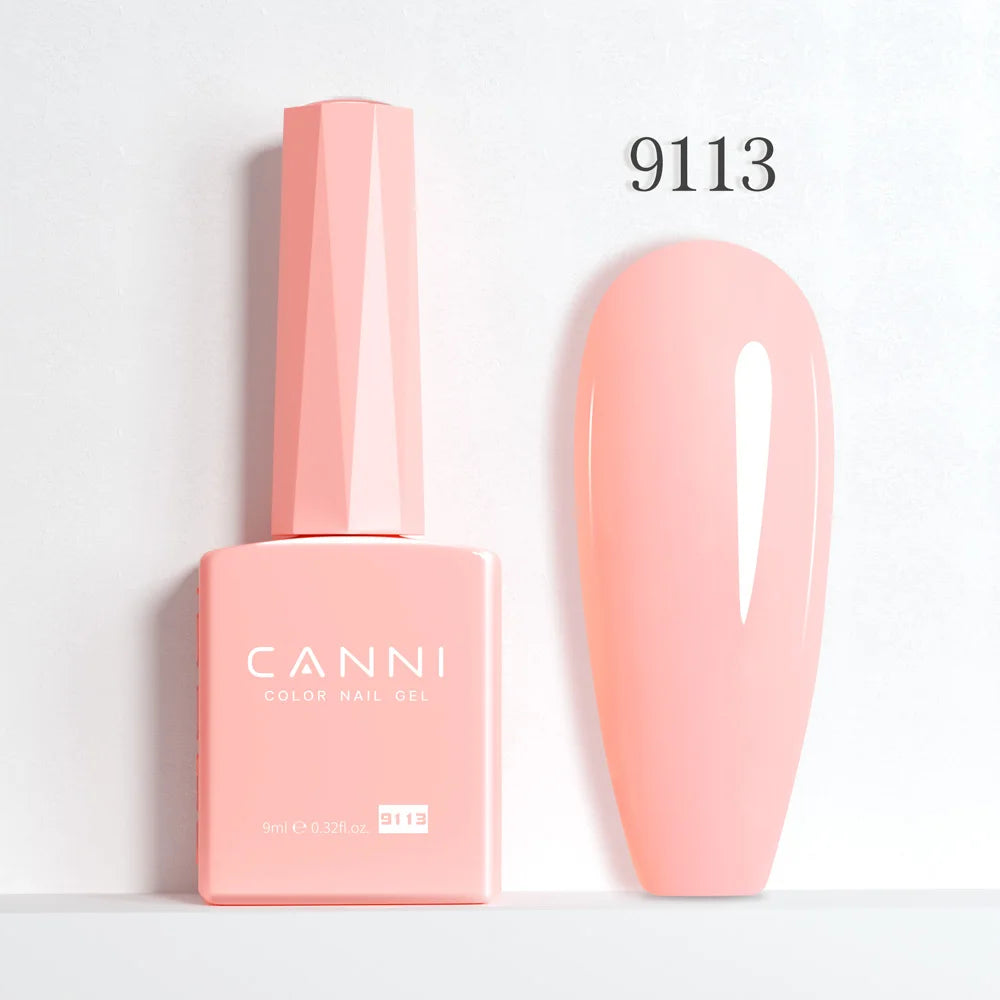 CANNI Hema Free Nail Gel Polish Christmas Red Color Collection Semi Permanent Nail Dehydrator Primer 9ml French Gorgeous Color