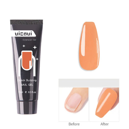 Pink/Clear/White Solid Builder Gel For Nails Hard Gel Extension Builder Nail Gel,Non-Sticky 3D Sculpture Diy Nail Poly Art Gel