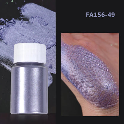1Bottle Pink/White Pearlescent Nail Art Powder Glitter Mermaid Chrome Mica Pigment For Manicure Decorations Pearl Rubbing Dust