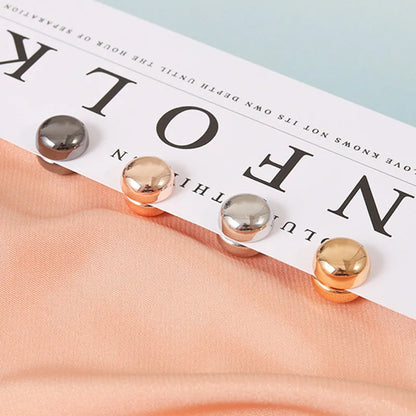 1pc Mini Round Magnetic Shawl Fixed Buckle Pins Hijab Clip Dual-use Safety Pins For Scarf Cardigan Brooch Headscarf Accessories