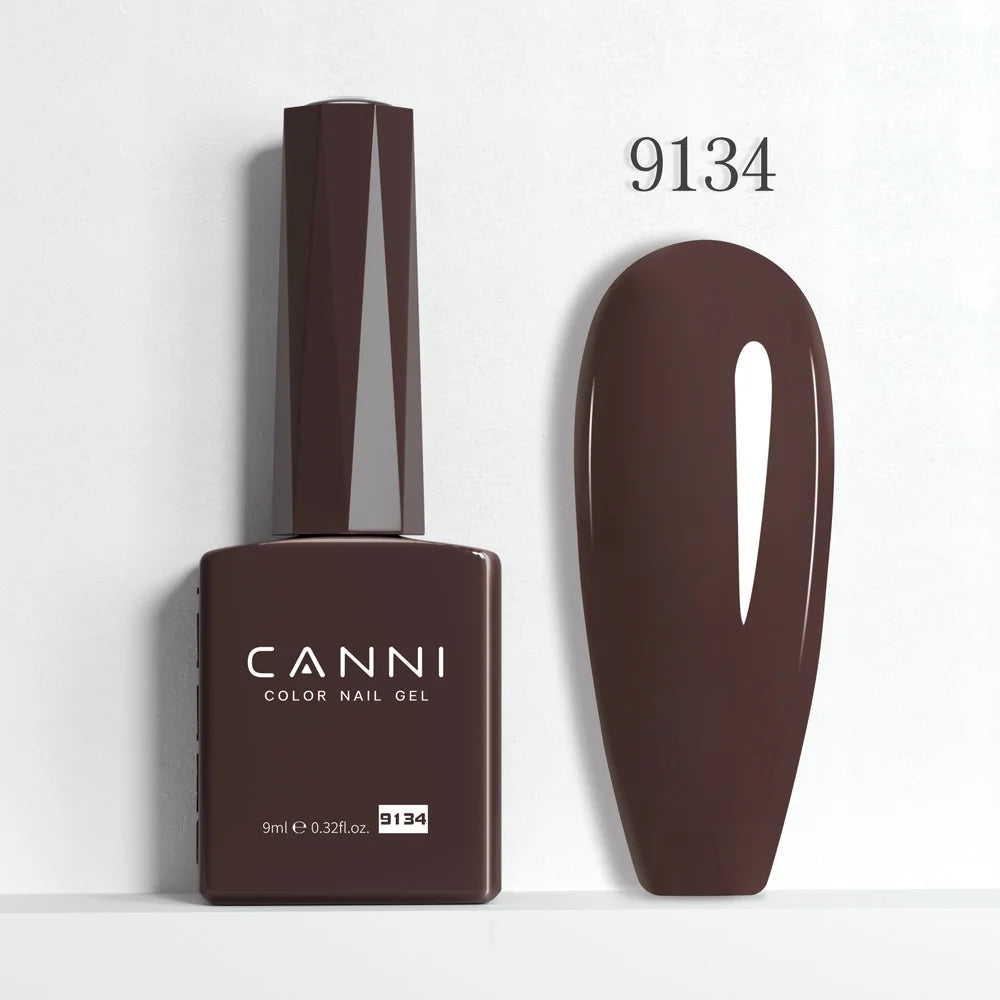 CANNI Hema Free Nail Gel Polish Christmas Red Color Collection Semi Permanent Nail Dehydrator Primer 9ml French Gorgeous Color