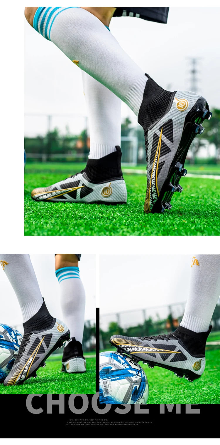 Men FG/TF Football Boots Futsal Professional Unisex Kids