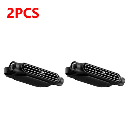 1-5PCS Car Headrest Cooling Air Fan 3 Speeds Adjustable Car Interior Rear Headrest Fan Cooler Air Cooling Fan Car Accessories