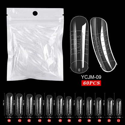 Extension False Nails Art Tips Acrylic Fake Finger Gel Polish Mold Sculpted Full Cover Press on Nails Manicures Accessories Tool