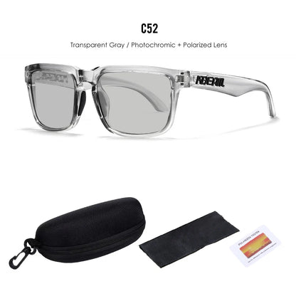 2025 Kdeam Polarized Sunglasses for Men Women Fashion Unisex Brand Trendy Outdoor Eyewear For Couple Mirror red lens