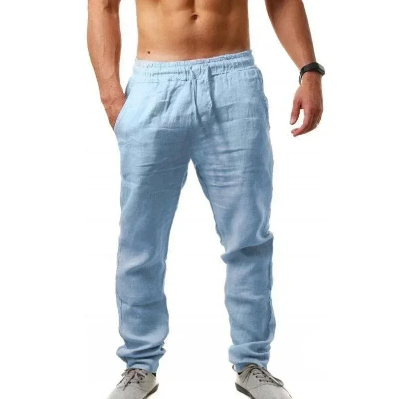 2025 Spring/Summer New Men's Cotton Linen Pants S