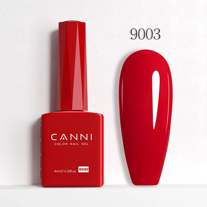 CANNI Hema Free Nail Gel Polish Christmas Red Color Collection Semi Permanent Nail Dehydrator Primer 9ml French Gorgeous Color