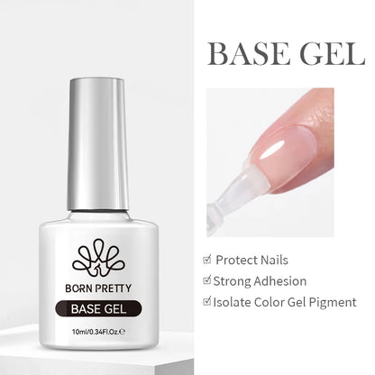 BORN PRETTY Jelly Nude Gel Nail Polish 10ml Light Pink Peach Translucent Color UV Light Cure Gel Varnish Nail Art DIY at Home