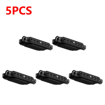 1-5PCS Car Headrest Cooling Air Fan 3 Speeds Adjustable Car Interior Rear Headrest Fan Cooler Air Cooling Fan Car Accessories