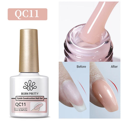 BORN PRETTY 10ml Glitter Silver Liner Paint Gel Nail Polish Line Stripe Gel Vernis Semi Permanent for Drawing Line French Nails