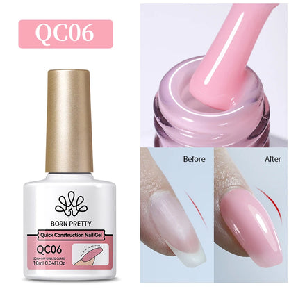 BORN PRETTY 10ml Glitter Silver Liner Paint Gel Nail Polish Line Stripe Gel Vernis Semi Permanent for Drawing Line French Nails