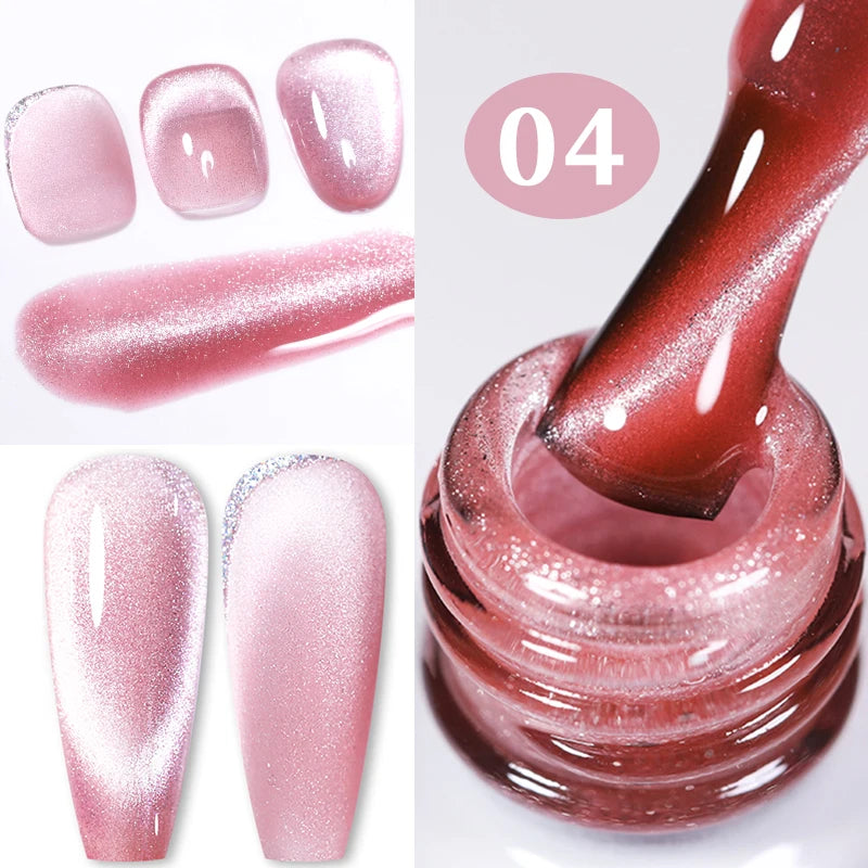 BORN PRETTY 10ml Water Light Cat Magnetic Gel Nail Polish Vernis Semi Permanent Soak Off Crystal Gel Polish For Nails Manicure
