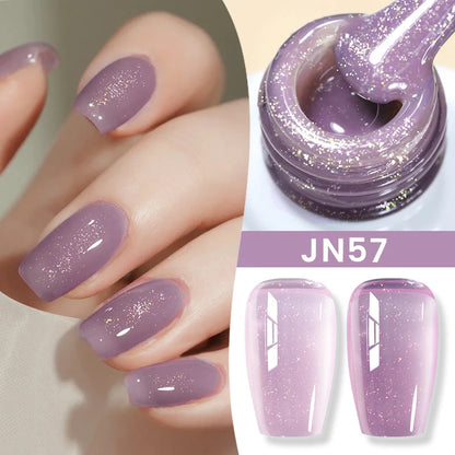 BORN PRETTY 10ml Flow Light White Cat Magnetic Gel Nail Polish Ultra Shine Soak Off UV Gel Mirror Glass Cat Magnet Gel Varnish