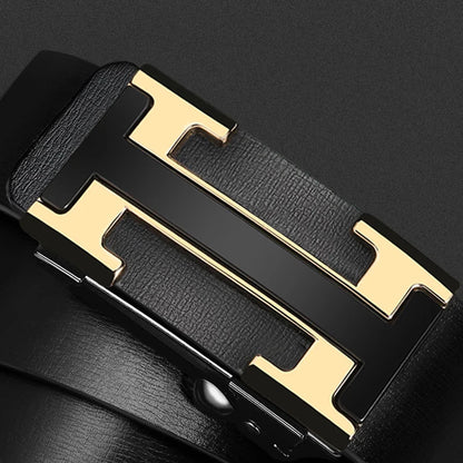 2025 Casual Famous Width 3.4cm Brand Belt Men Top Quality Genuine Leather