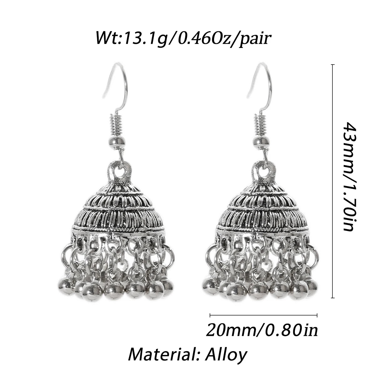 Pendientes Piercing Indian Jewelry Jhumka Tassel Earrings Women  Trendy Party