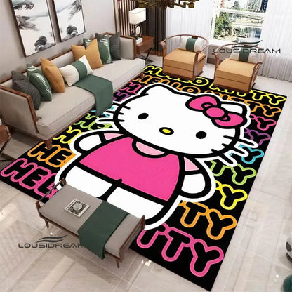 3D Cute Hello Cat K-Kittys printed carpet kitchen mats Non-slip carpet outdoor carpets area rug Home bedroom decor birthday gift