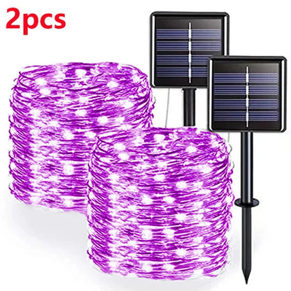 42M400Leds Solar LED Light Outdoor Festoon Lamp Garden Solar Fairy Light String Waterproof Christmas Garden Decoration Outdoor