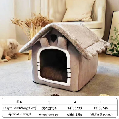 Cat /Dog bed Foldable Pet Sleepping Bed removable and washable nest