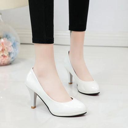 High Heels Shoes Women White Wedding Shoes