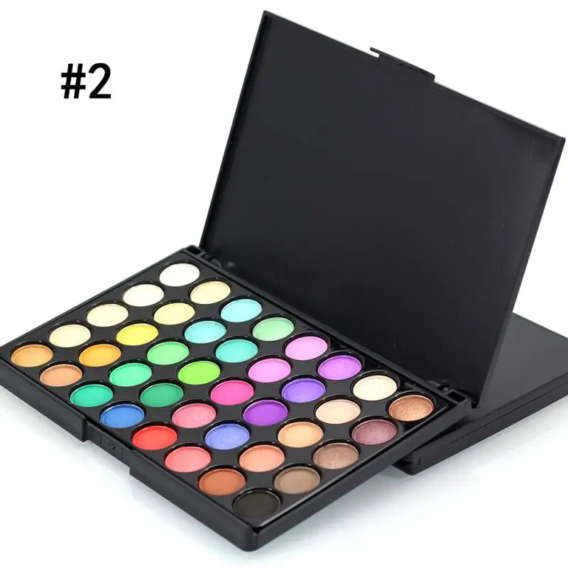 40/74/78 Colors Glitter Eyeshadow Palette Matte Waterproof Long Lasting