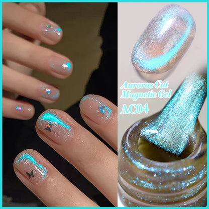 BORN PRETTY 10ml Water Light Cat Magnetic Gel Nail Polish Vernis Semi Permanent Soak Off Crystal Gel Polish For Nails Manicure