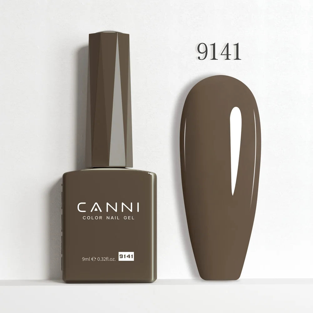 CANNI Hema Free Nail Gel Polish Christmas Red Color Collection Semi Permanent Nail Dehydrator Primer 9ml French Gorgeous Color