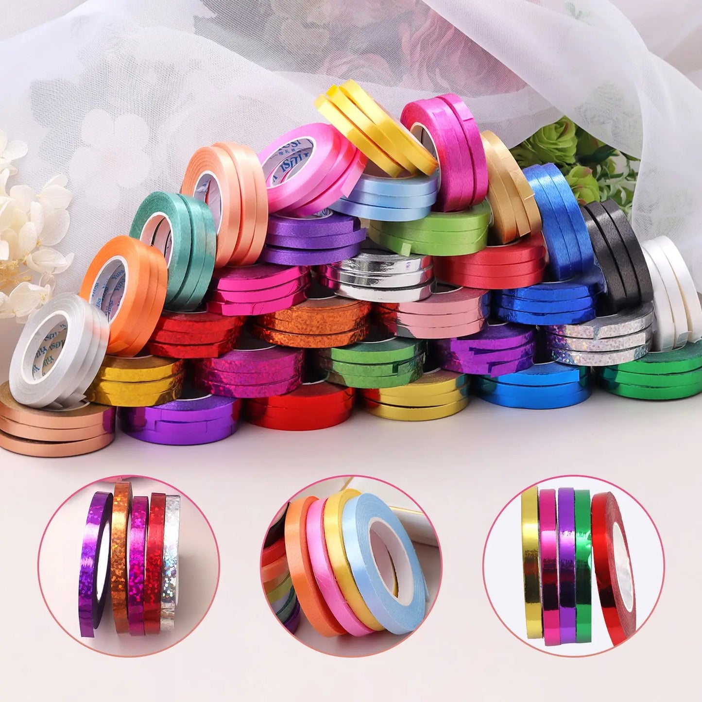 10Meter/Rolls 5mm Balloon Ribbon Party Birthday Wedding Accessorie