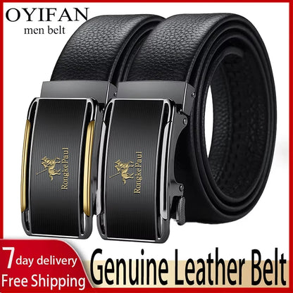 OYIFAN Men Belt Genuine Leather Belt for men