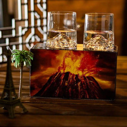 3D Landscape Cup Wine Whiskey cup for Drinking Bourbon Scotch Cocktails