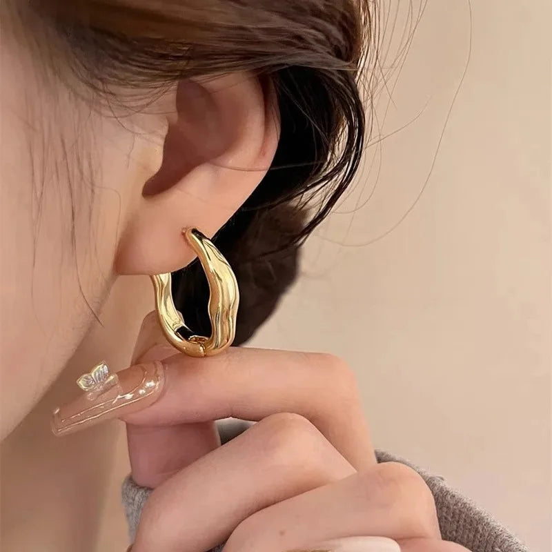 2Pcs Irregular Geometric Earrings for Women