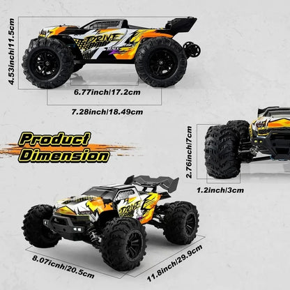 1:16 80km/h Brushless RC Drift Car With LED Lights 4WD Electric High Speed Racing Remote Control Monster Truck for Kids Adults