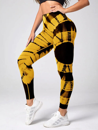 Seamless Leggings for Women Fitness Yoga Pants High Waist Tie Dye Legging s