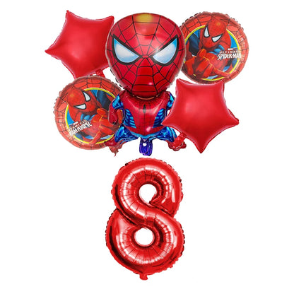 Spiderman Birthday Decoration Tablecloth Paper Cups Plates Backdrop