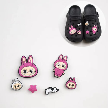 Jibbitz Cute Vibrant Cartoon Shoe Charms Set Fashion PVC DIY Accessories for Men & Women Parties & Birthday Gifts