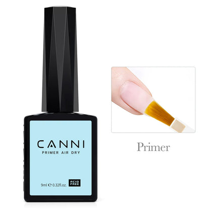 CANNI Hema Free Nail Gel Polish Christmas Red Color Collection Semi Permanent Nail Dehydrator Primer 9ml French Gorgeous Color
