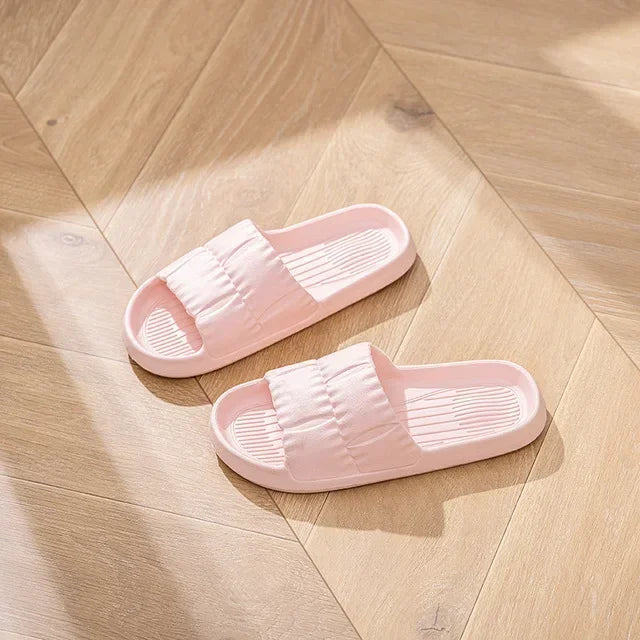 Summer Women Slippers Bath Thick Platform Non-Slip Home Cat Cartoon Flip Flops Beach Sandals Ladies Slides Indoor Outdoor