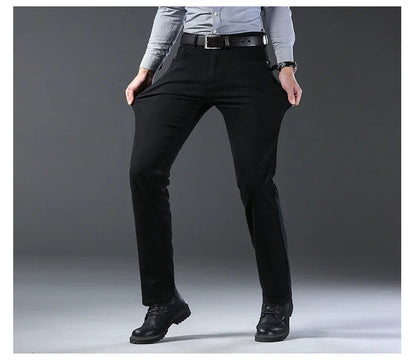 2025 New Business Men's Jeans Casual Straight Stretch othing