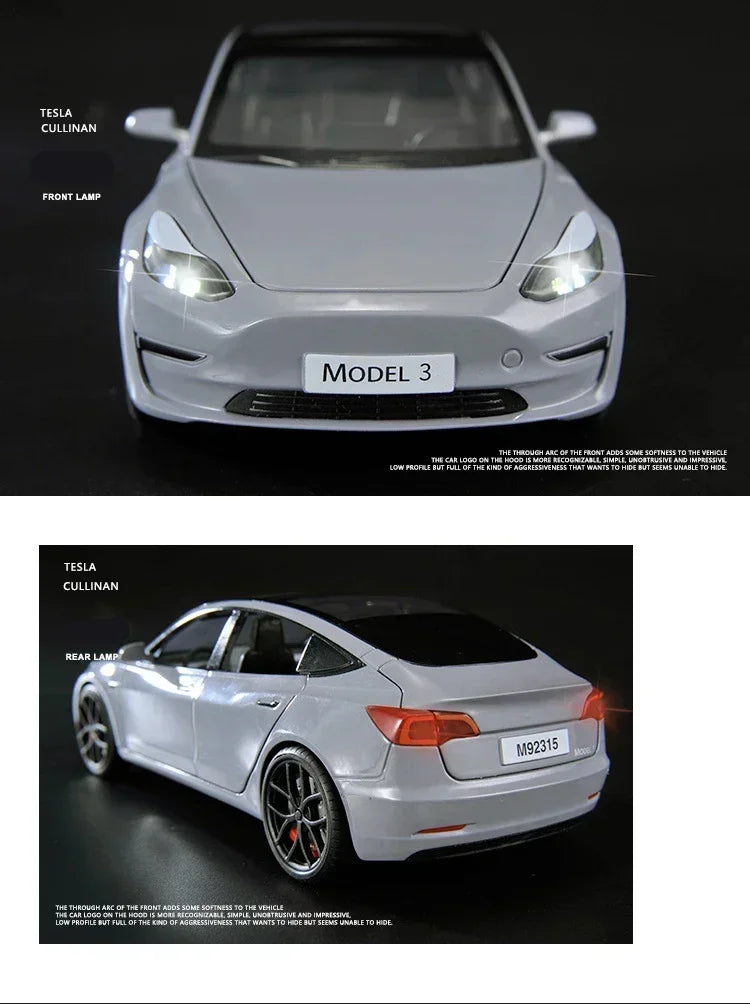 Tesla Model 3 Model Y Alloy Car Model Diecast Metal Toy Vehicles